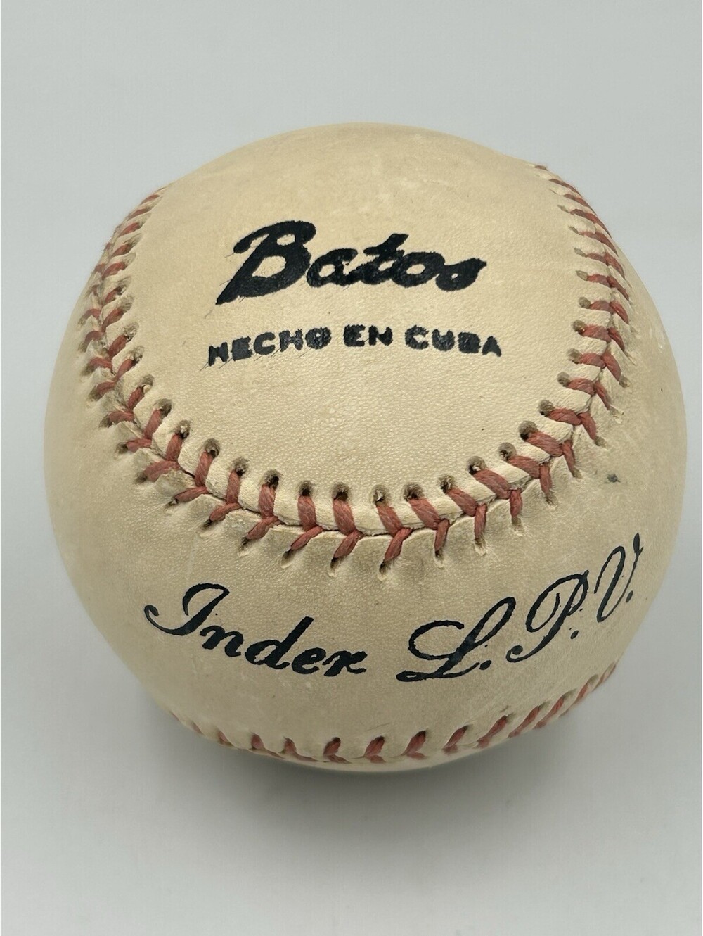 Vintage BATOS Cuba Official Baseball Hecho en Cuba INDER Industria Deportiva